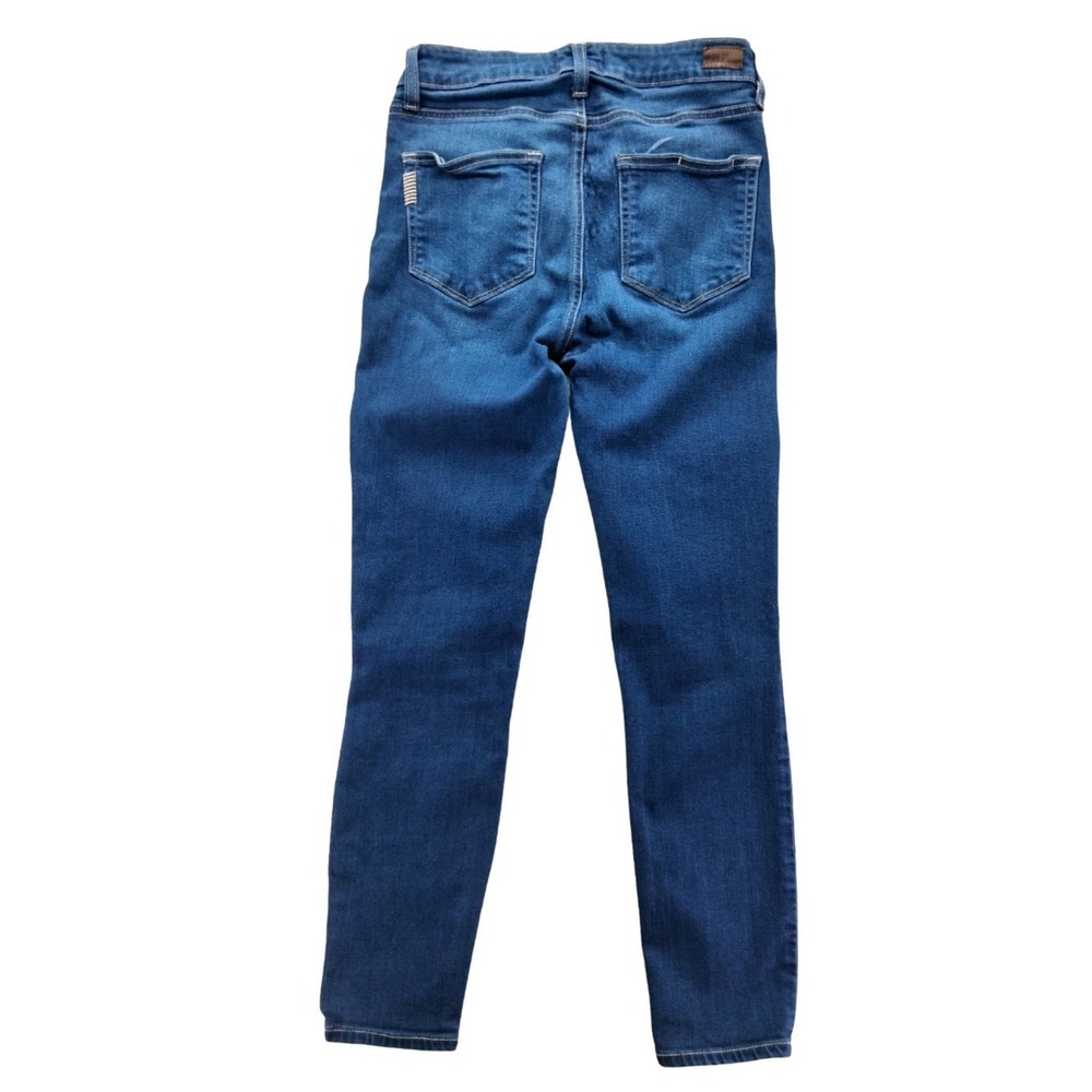Paige Hoxton Ankle Jeans Womens 28 Blue Mid Rise Slim Stretch Denim Pants - Picture 7 of 10